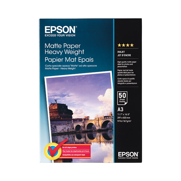 Epson A3 167gsm Matte Hvywght 50Shts