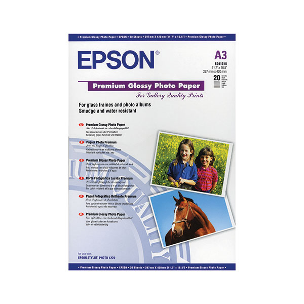 Epson A3 Phot Ppr Glssy 225gsm 20Sht