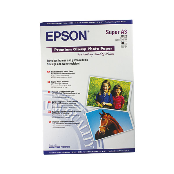 Epson A3 Prem Glossy White 20 Sheets