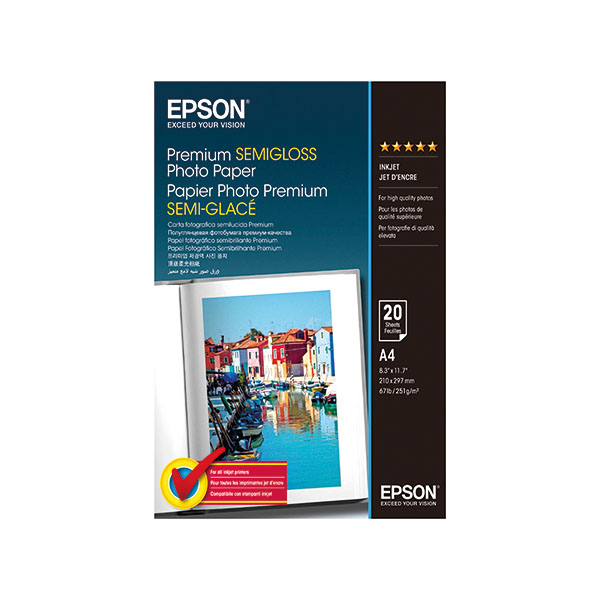 Epson Semi Gloss A4 Photo Paper Pk20