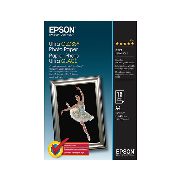 Epson Ultra Gly A4 Photo Paper Pk15