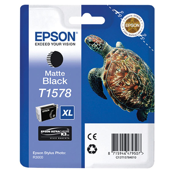 Epson T1578 Ink Cart Ultra Matte Blk