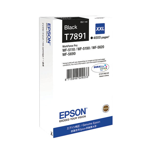 Epson T7891 Ink DURABrite UltXXL Blk