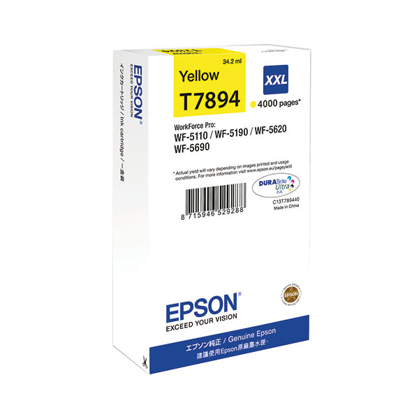 Epson T7894 Ink DURABrite UltXXL Ylw