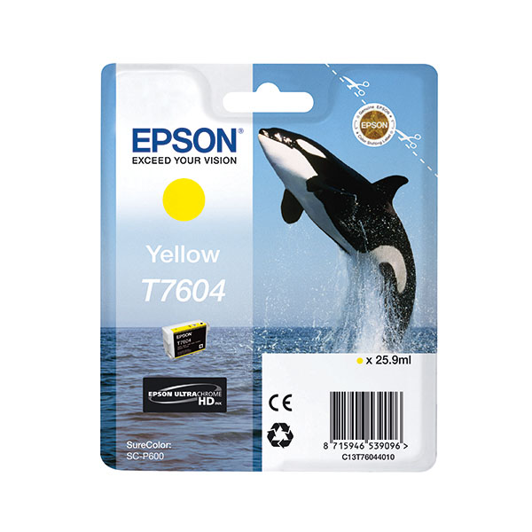 Epson T7604 Ink Ultra Chrome HD Ylw