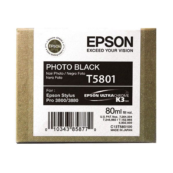 Epson T5801 Ink Cartridge Photo Blk