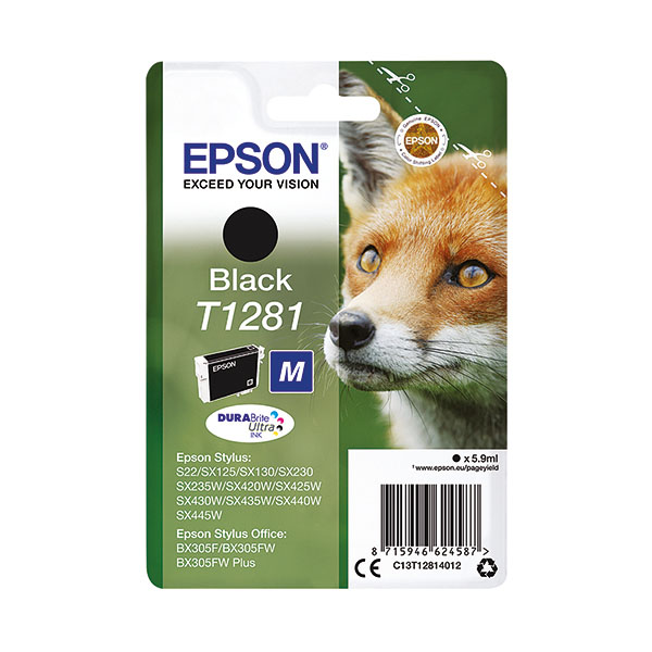 Epson T1281 Ink DURABrite Ult Black