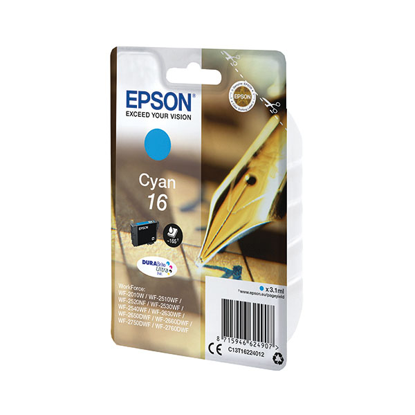 Epson 16 Inkjet Cartridge Cyan