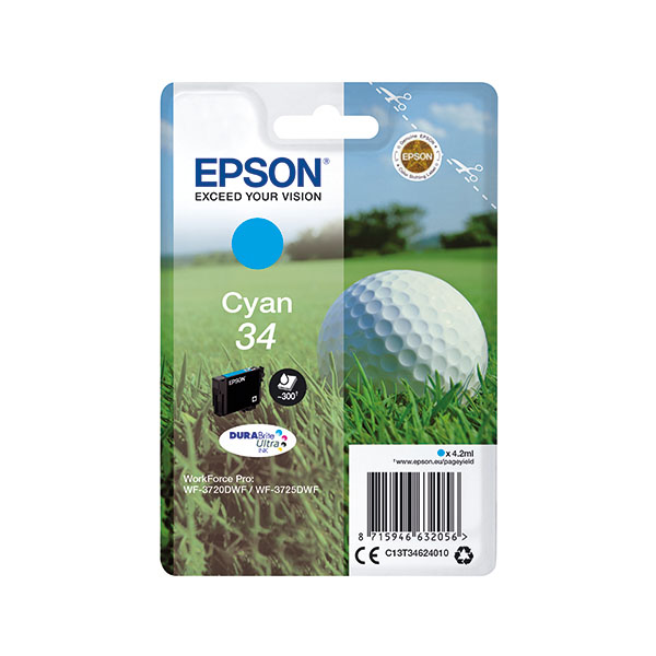Epson 34 Ink Cartridge Cyan