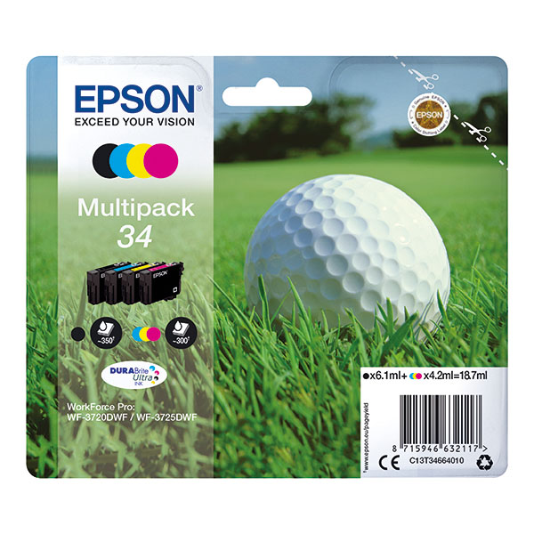 Epson 34 Ink Cartridge Multipk CMYK