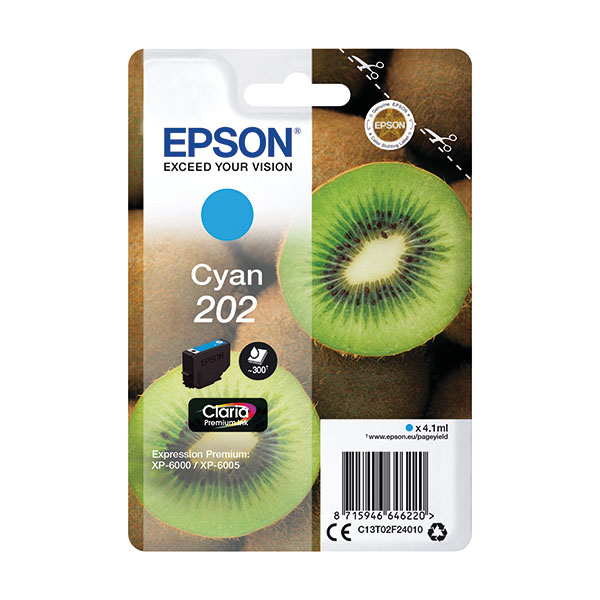 Epson 202 Ink Cartridge Cyan