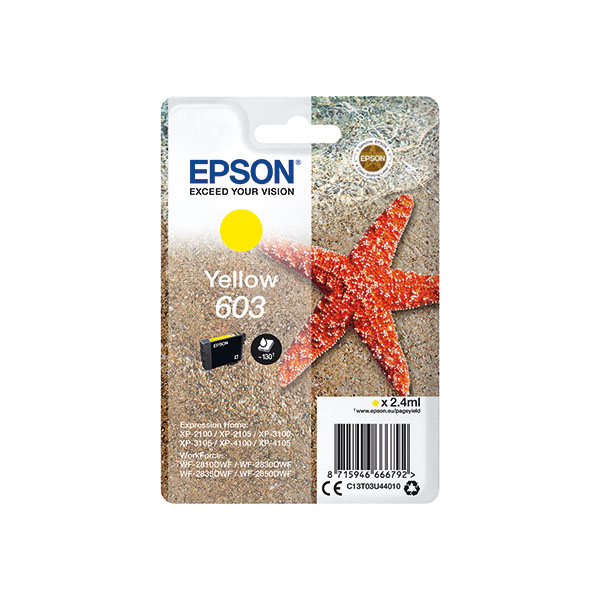 Epson 603 Starfish Ink Cart Ylw