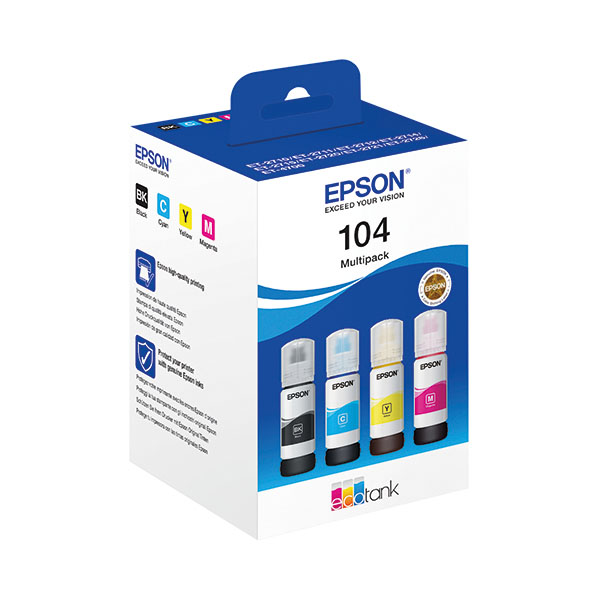 Epson 104 Ink EcoTank Multipk CMYK