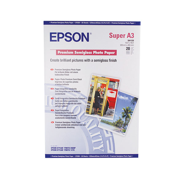Epson A3 Prem Semi-Gloss Wht 20Shts