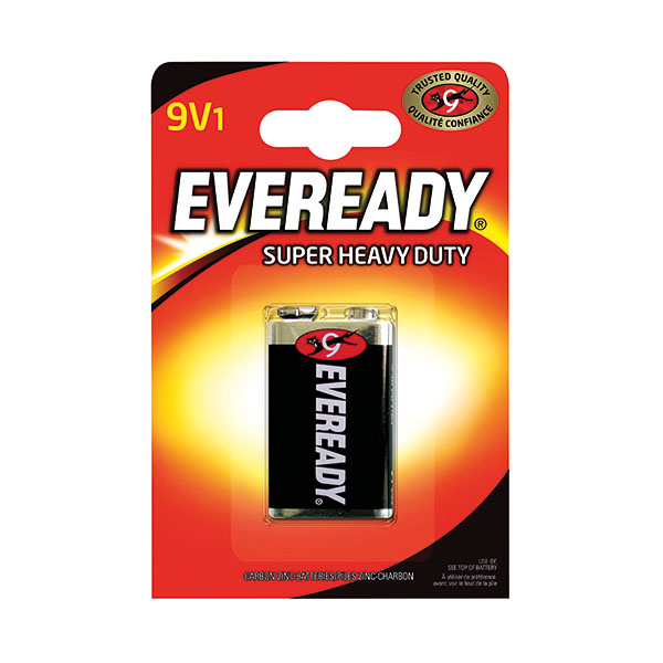 Eveready Super Heavy Duty 9V Battery