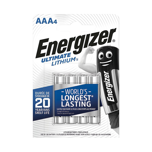 Energizer Ultimate AAA Battery Pk4