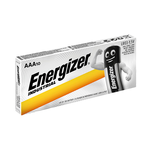 Energizer Indl Battery AAA/LR03 P10