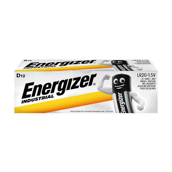 Energizer D Indust Batteries Pk12