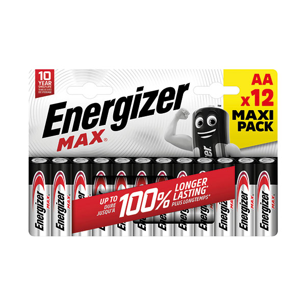 Energizer Max AA Battery Pk12