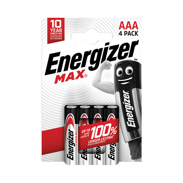 Energizer Max AAA Battery Pk4