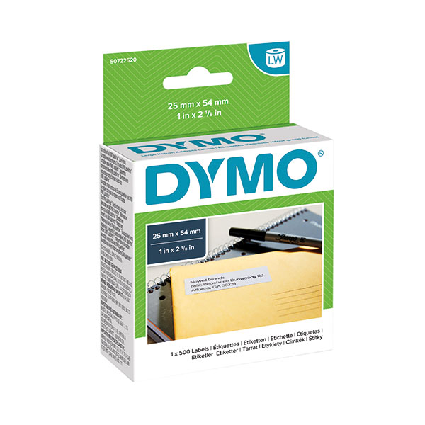 Dymo Ret Address Lab 54x25 Wht Pk500