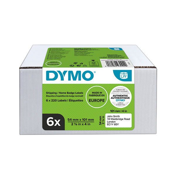 Dymo Shipping Labels 54mmx101mm Pk6