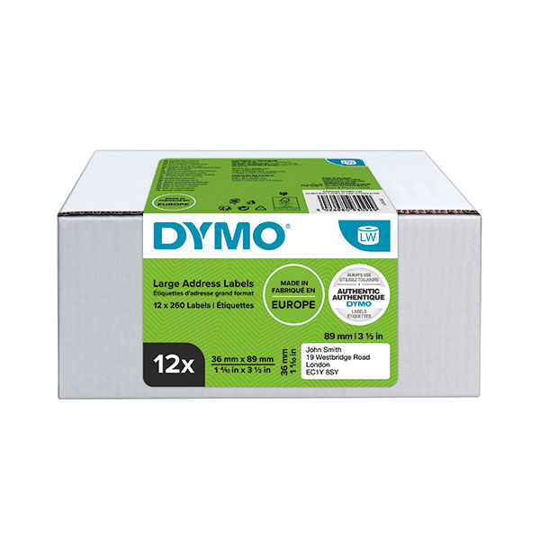 Dymo Address Labels 36mmx89mm Pk12