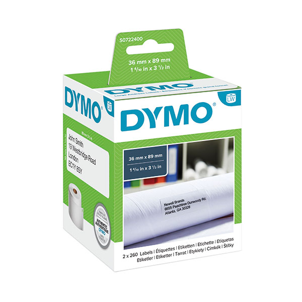 Dymo Address Label Large 36x89mm Wht