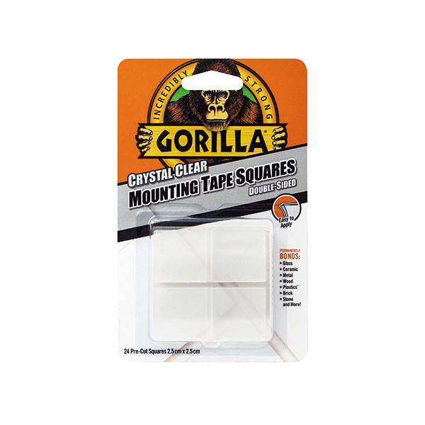 Gorilla Mounting Tape Squares Pk24