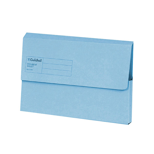 Guildhall Doc Wlt Foolscap Blue Pk50