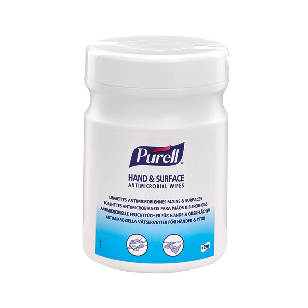 Purell Antimicrobial Wipes Tub Pk270