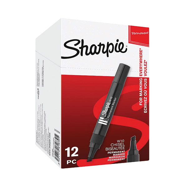 Sharpie W10 Perm Chsl Marker Blk P12