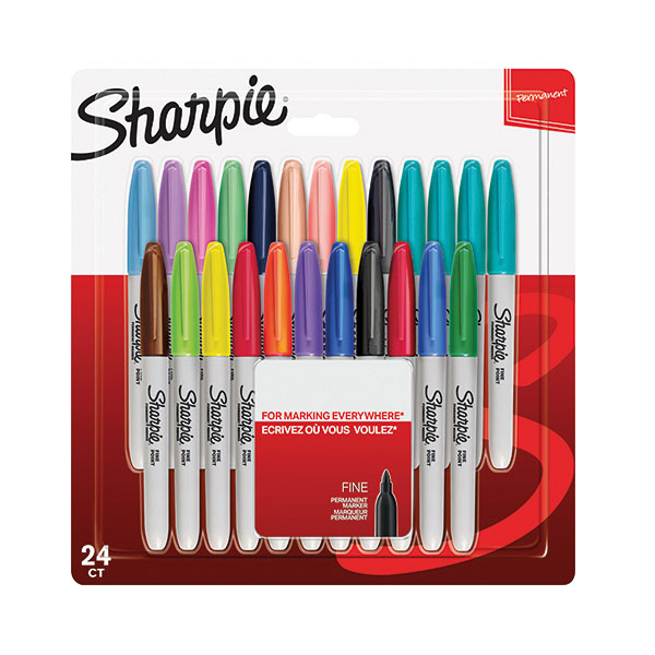 Sharpie Fine Marker Astd Pk24