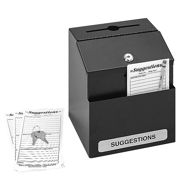 Safco Locking Steel Suggestion Box