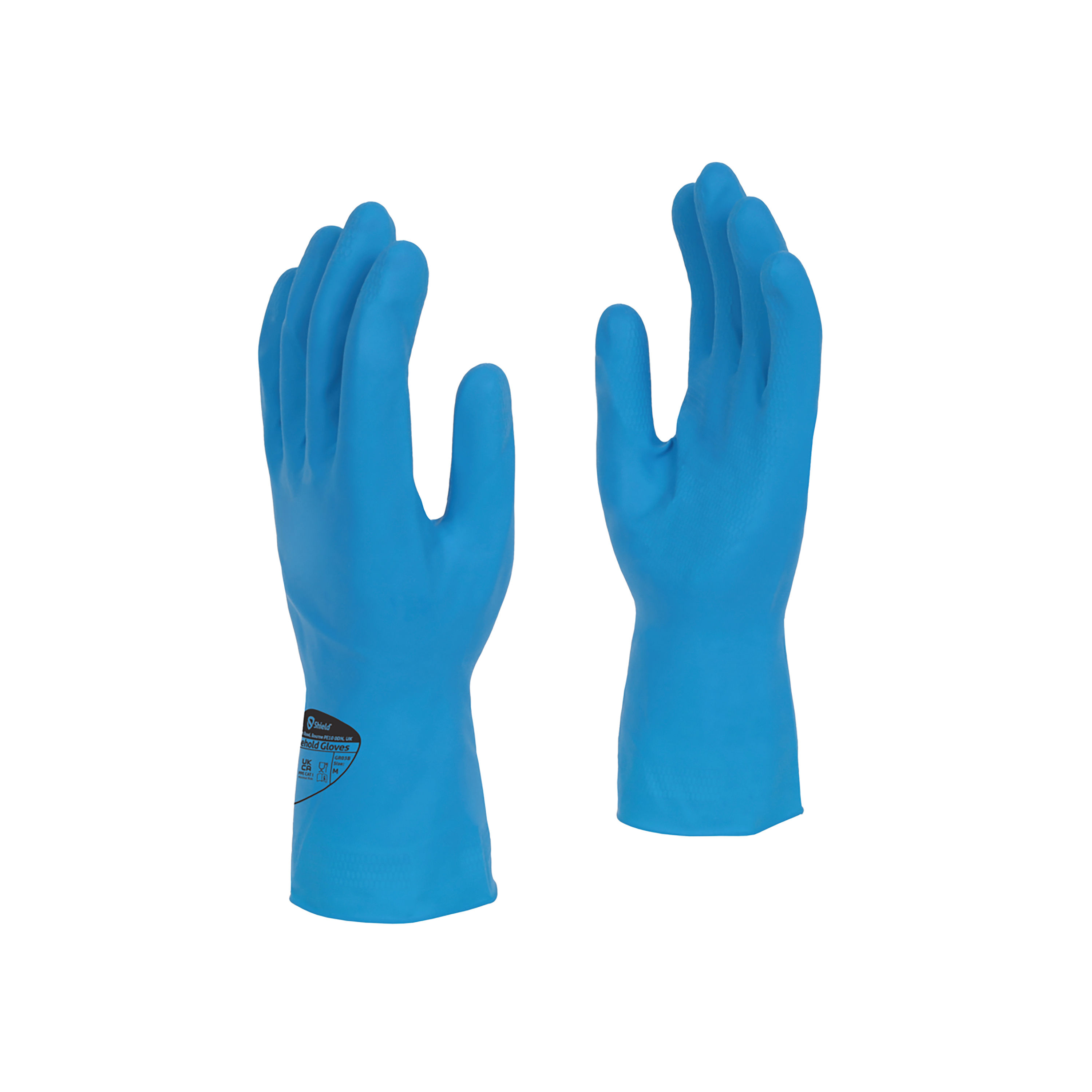 Latex Rubber Hhd Glove L Blue Pk12