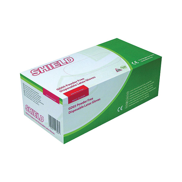 Shield P/F Latex Gloves S Pk1000