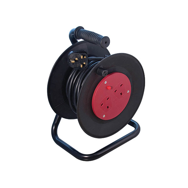 CED HD 2-Way 10 Amp Ext Reel 25m Blk