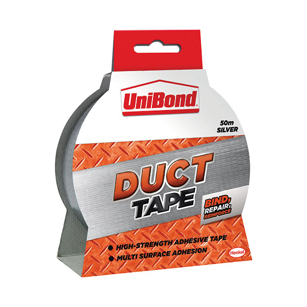 Unibond Duct Tape 50mmx50m Silver