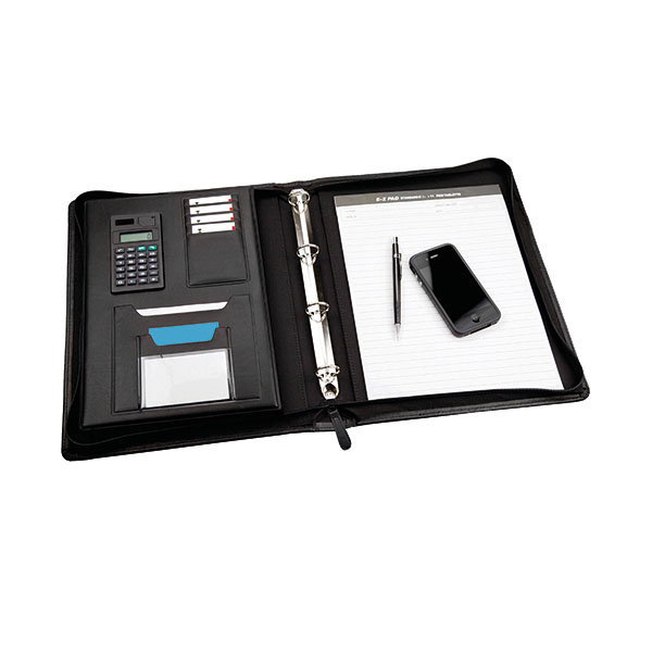 Monolith Meeting Folder Zip A4 Blk