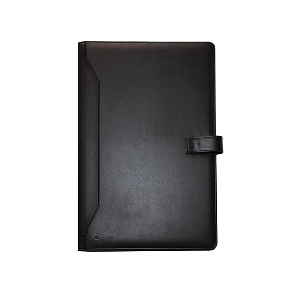 Monolith Conf Foldr PU w/Pad A4 Blk