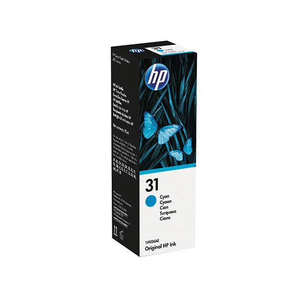 HP 31 Ink Bottle 70ml Cyan