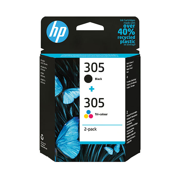 HP 305 Ink Twinpk Blk/Tri-Color CMY