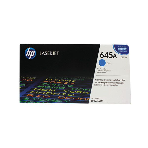 HP 645A LaserJet Toner Cartridge Cy