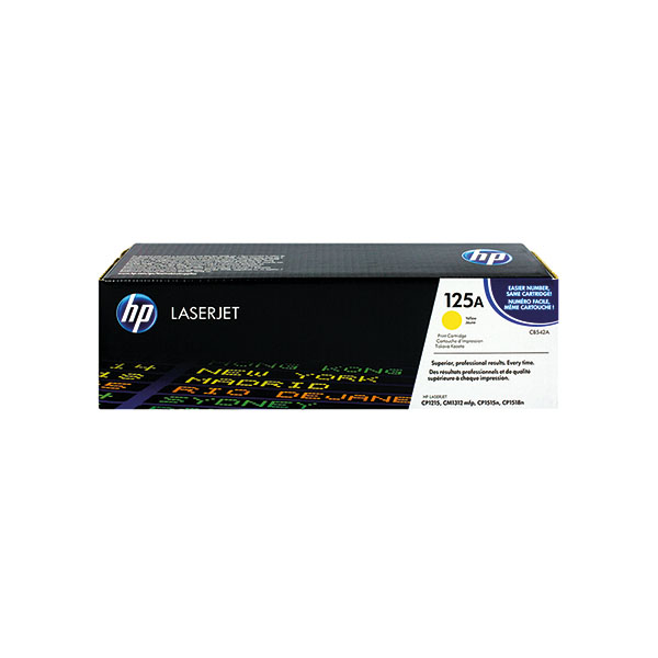 HP 125A LsrJet Toner Cart Ylw CB542A