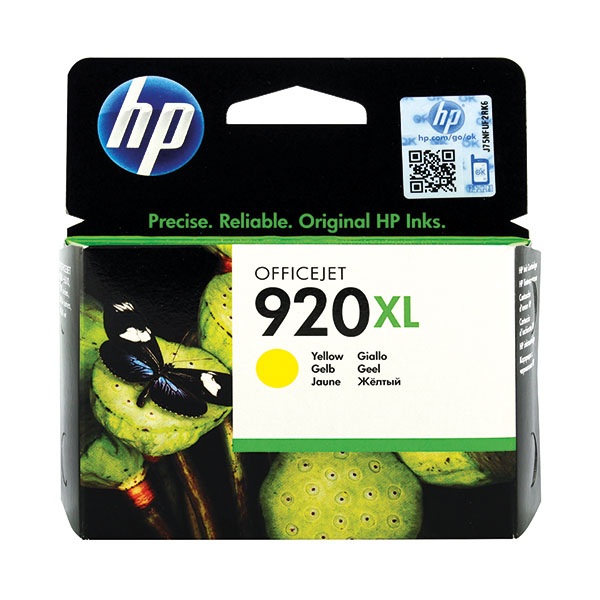 HP 920XL Inkjet Cart HY Ylw CD974AE