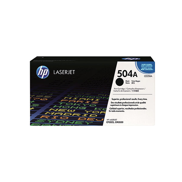 HP 504A Laserjet Toner Black CE250A