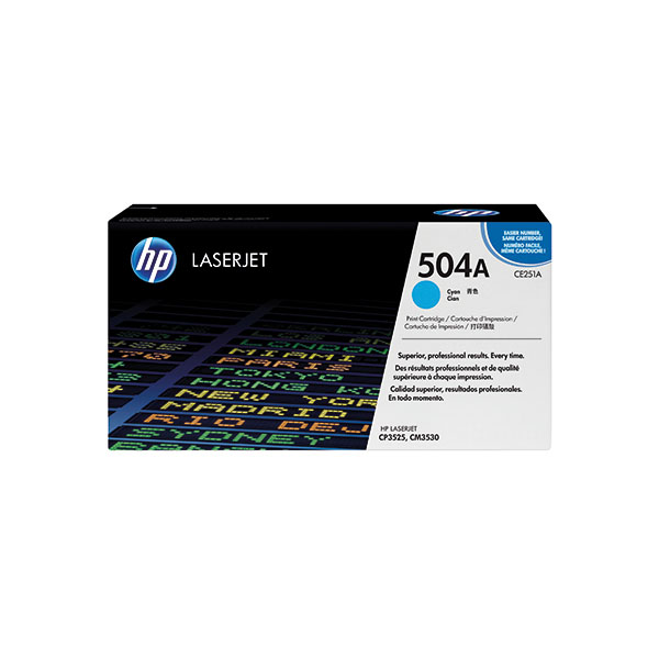 HP 504A LaserJet Toner Cyan CE251A