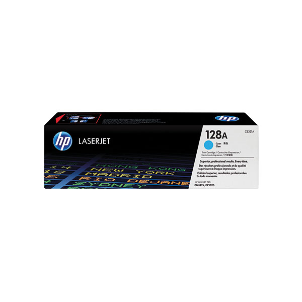 HP 128A LaserJet Toner Cyan CE321A