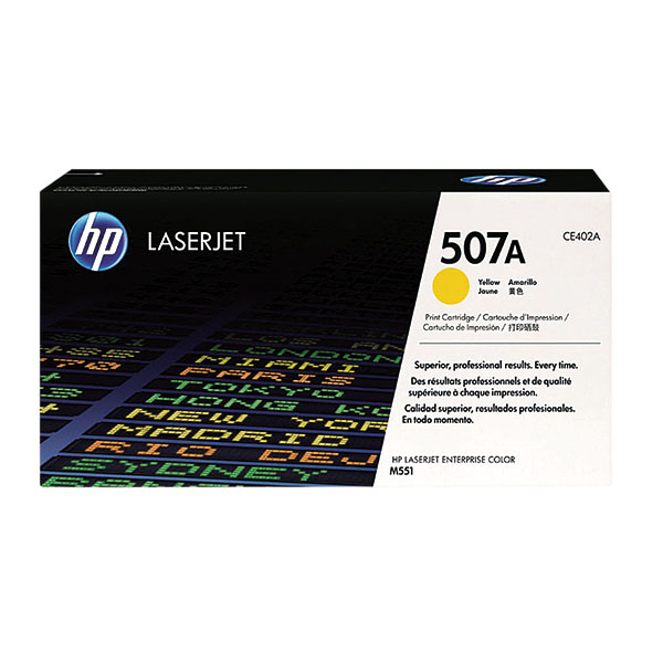 HP 507A Laserjet Toner Yellow CE402A