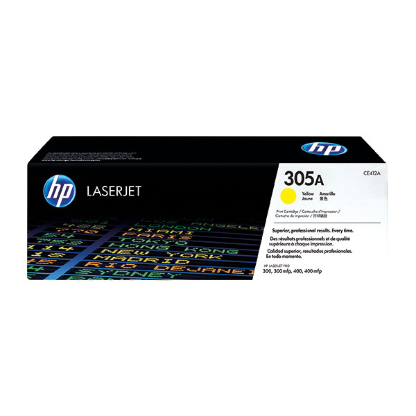 HP 305A Toner Cart Yellow CE412A